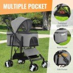 3-in-1 Dog Jogger and Detachable Carrier Stroller