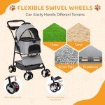 ZENY 3-in-1 Foldable Pet Stroller & Carrier