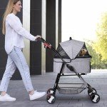 ZENY 3-in-1 Foldable Pet Stroller & Carrier