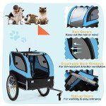 HAPPAWS Dog Bicycle Trailer with Easy Access Doors