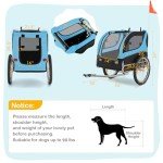 HAPPAWS Dog Bicycle Trailer with Easy Access Doors