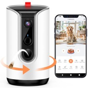 Smart Pet Camera with Treat Dispenser & 2-Way Audio