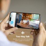 1080P WiFi Indoor Dog Camera with Night Vision