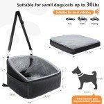 NEEZUKAR Detachable Dog Car Seat for Small Pets