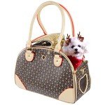 Fashionable PU Leather Dog Handbag Tote Bag