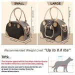Fashionable PU Leather Dog Handbag Tote Bag