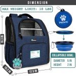 PetAmi Airline-Approved Dog Backpack Carrier – Navy