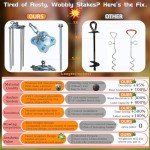 Heavy-Duty Dog Tie Out Cable and Stake 30FT