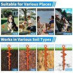 Heavy Duty Dog Tie Out Stake, 15 Inch