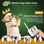 Wireless Dog Fence System with Training Collar
