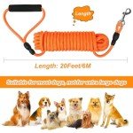 20FT Floating Dog Training Leash with Comfortable Handle