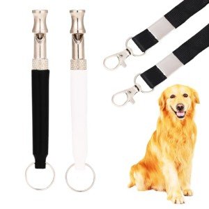 Adjustable Ultrasonic Dog Whistle 2-Pack