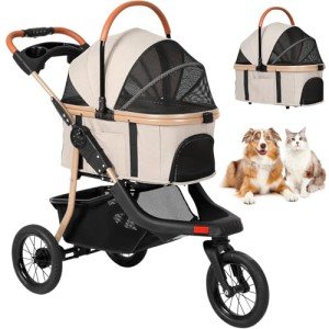 3-in-1 Pet Stroller for Dogs and Cats
