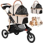 3-in-1 Pet Stroller for Dogs and Cats