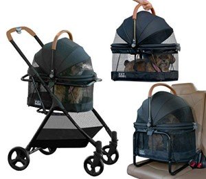 3-in-1 Pet Stroller and Carrier System for Small Pets