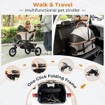 3-in-1 Pet Stroller for Dogs and Cats
