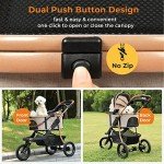 3-in-1 Pet Stroller for Dogs and Cats
