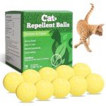 Eco-Friendly Peppermint Cat Repellent Balls, 10 Pack