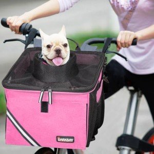 Pet Carrier Bicycle Basket Bag for Dogs & Cats
