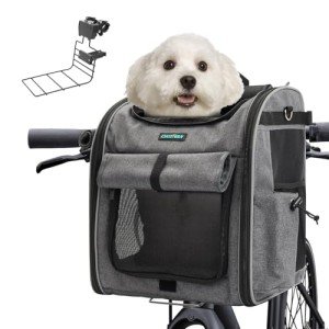 4-in-1 Foldable Dog Bike Basket & Carrier