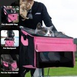 Pet Carrier Bicycle Basket Bag for Dogs & Cats