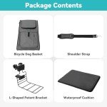 4-in-1 Foldable Dog Bike Basket & Carrier