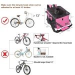 Pet Carrier Bicycle Basket Bag for Dogs & Cats
