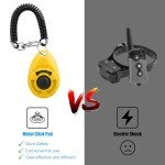 2 Pack Pet Training Clicker Set (Red & Yellow)
