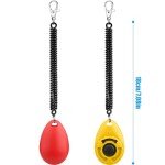 2 Pack Pet Training Clicker Set (Red & Yellow)