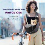 Pawaboo Hands-Free Dog Sling Carrier in Dark Gray