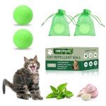 Natural Cat Deterrent Balls with Peppermint Oil