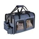 Foldable Double Pet Carrier for Cats and Dogs