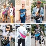 Pawaboo Hands-Free Dog Sling Carrier in Dark Gray