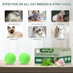 Natural Cat Deterrent Balls with Peppermint Oil