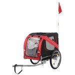 PEXMOR Folding Dog Bike Trailer with 3 Entrances