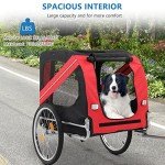 PEXMOR Folding Dog Bike Trailer with 3 Entrances