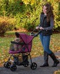 Easy Fold No-Zip Pet Stroller for Dogs/Cats