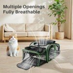 Expandable Soft-Sided Cat and Small Dog Carrier
