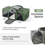 Expandable Soft-Sided Cat and Small Dog Carrier