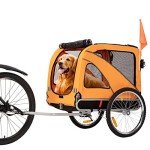 2-in-1 Dog Bicycle Trailer and Jogger - Orange