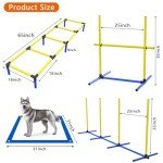 4-in-1 Dog Agility Training Equipment Set