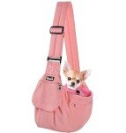 Adjustable Dog Carrier Sling with Hard Bottom Support