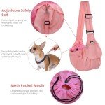 Adjustable Dog Carrier Sling with Hard Bottom Support