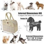 Beige Small Dog Carrier Bag for Fashionable Owners