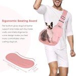Adjustable Dog Carrier Sling with Hard Bottom Support
