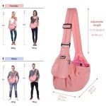 Adjustable Dog Carrier Sling with Hard Bottom Support