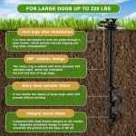 360° Tangle-Free Dog Tie Out Stake for Large Dogs