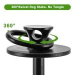 360° Tangle-Free Dog Tie Out Stake for Large Dogs