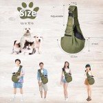 Hands-Free Reversible Pet Sling Carrier - Green