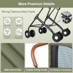 Double Pet Stroller for Dogs and Cats - Green